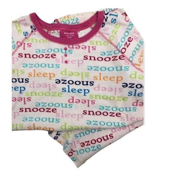 Sonoma pink waffle knit 2 pc drawstring pajama pant - Picture 2 of 8